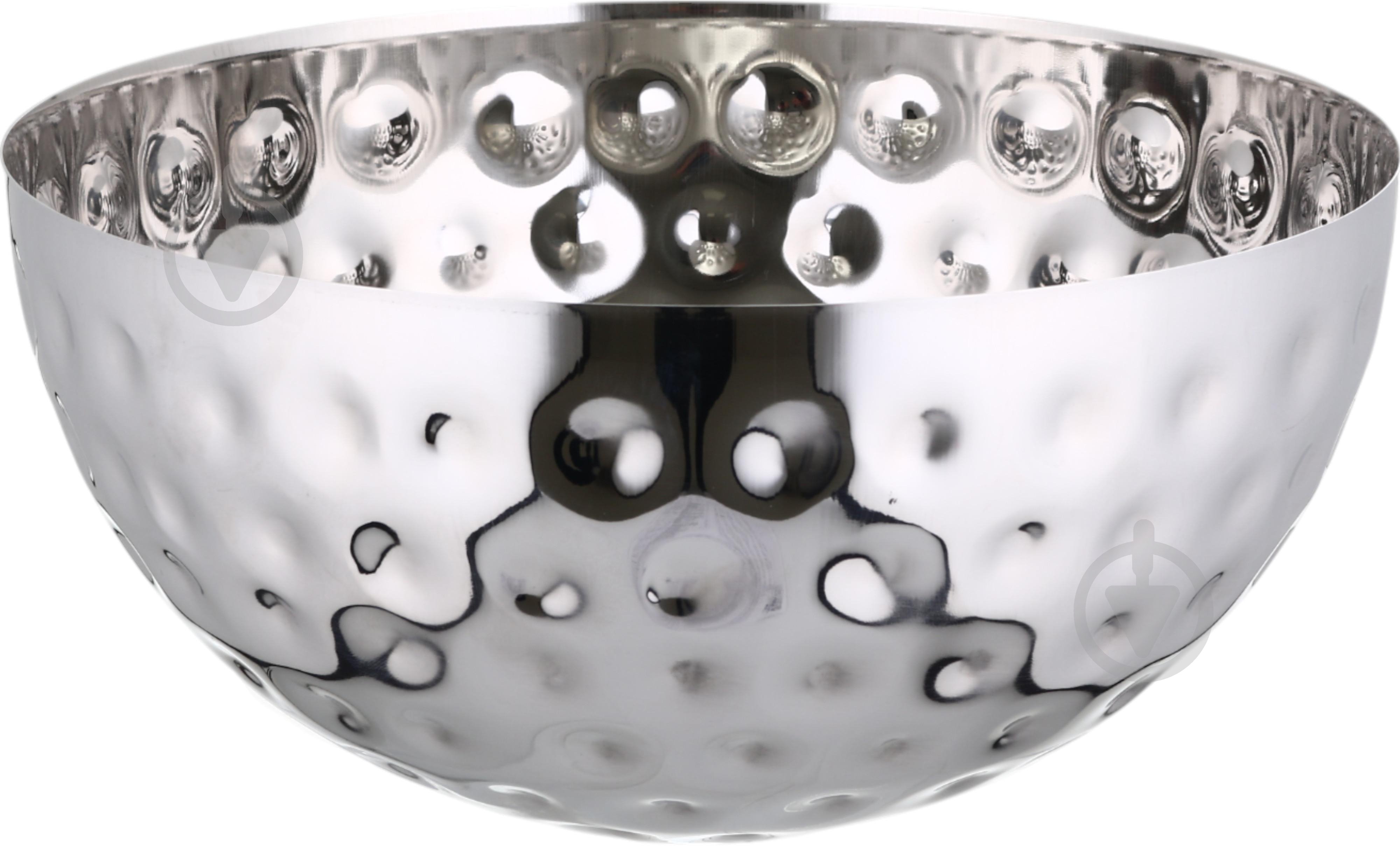 Блюдо сервировочное Inari Silver 30 см MET-401BH-XL - фото 1