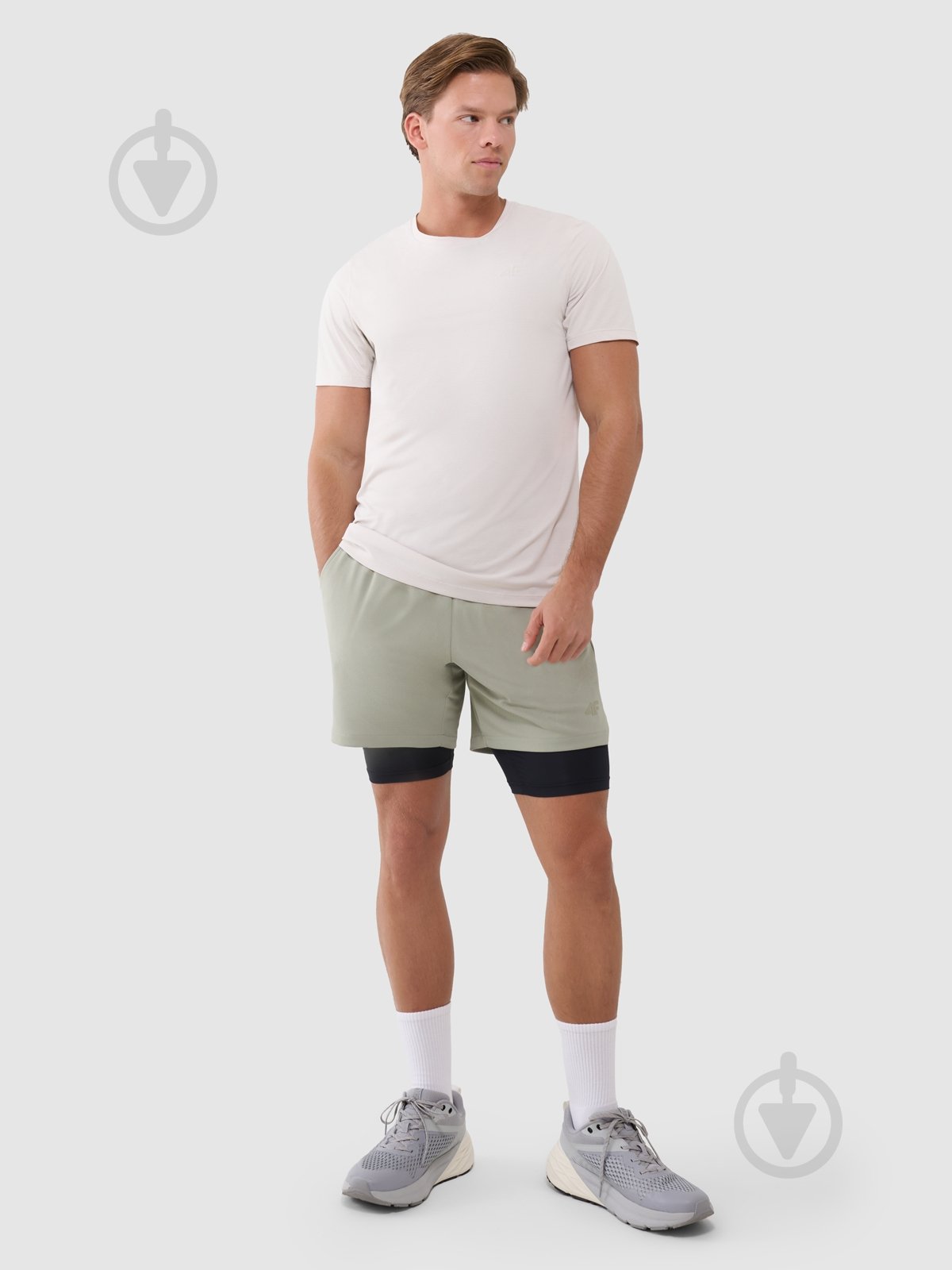 Футболка 4F TSHIRT FNK M1215 4FWSS25TFTSM1215-12S р.S бежевий - фото 4