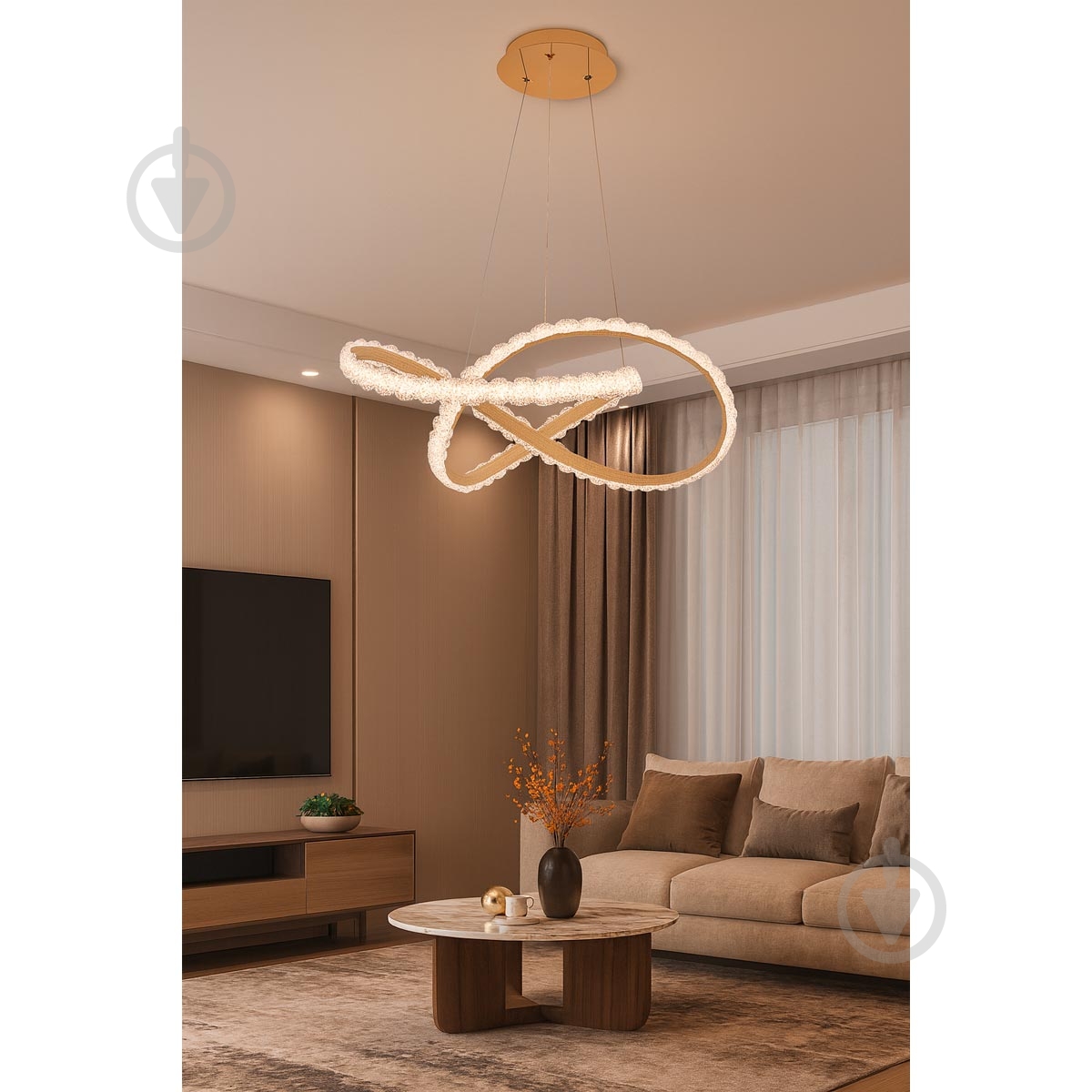 ВИТРИНА! Люстра LIGHT SET MARIYA LED PL gold - фото 3