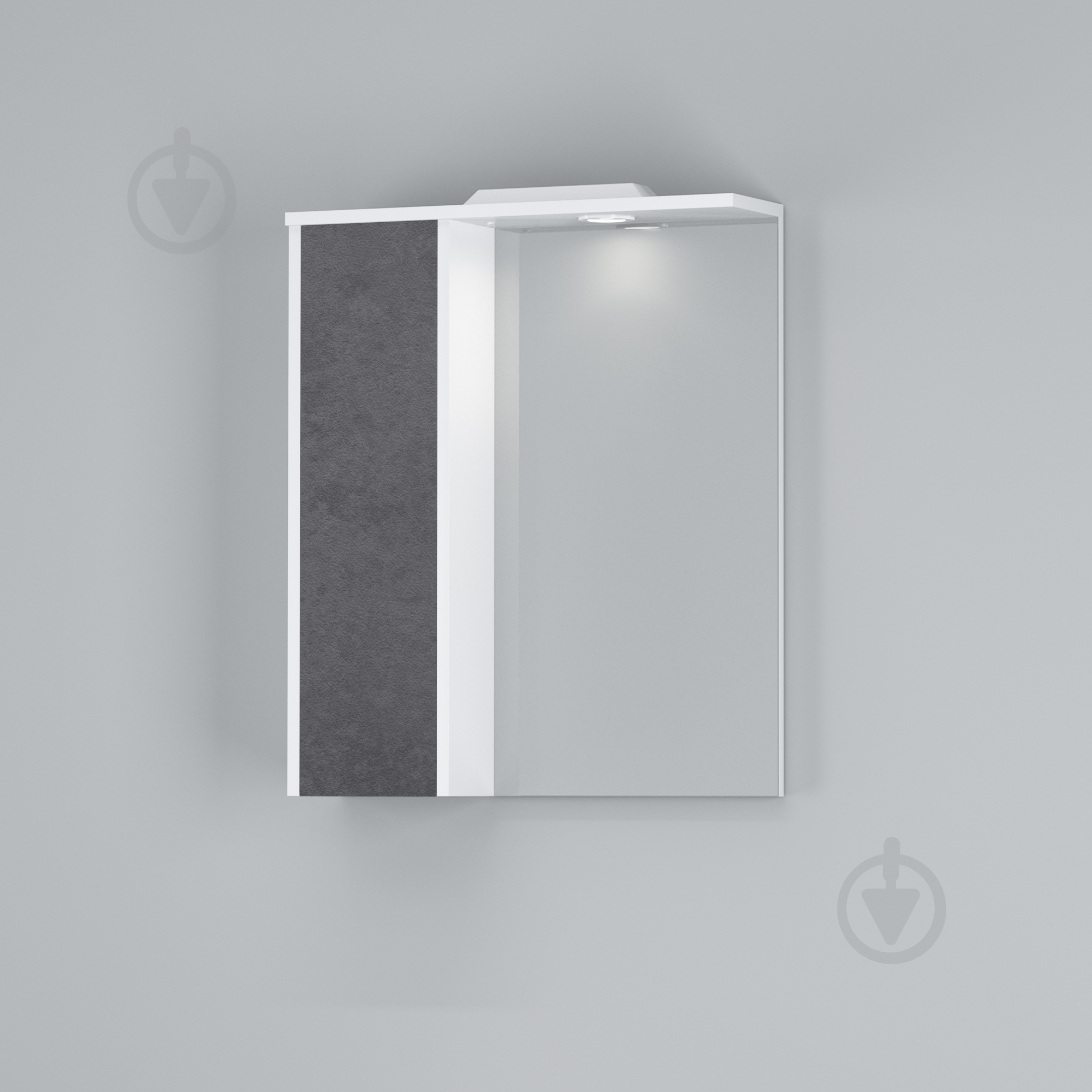 Дзеркало з шафкою AM.PM M91MPL0601BF38 GEM S, ліва, 60 см, білий/базальт - фото 2 Дзеркало з шафкою AM.PM M91MPL0601BF38 GEM S, ліва, 60 см, білий/базальт - фото 2