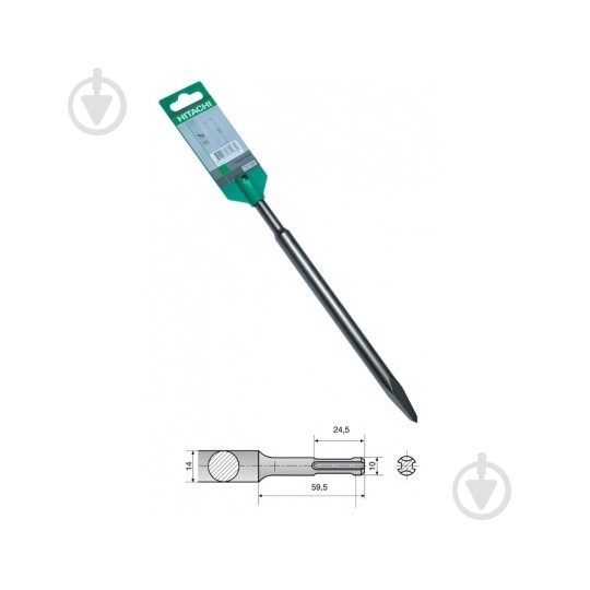 Пика Hitachi SDS-plus 250 мм 751590(303046) - фото 6