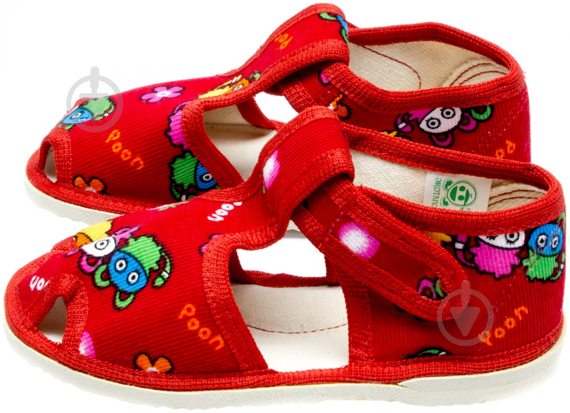 Тапочки для девочек для девочки Экотапок р.18 красный 1085 - фото 2 Тапочки для девочек для девочки Экотапок р.18 красный 1085 - фото 2