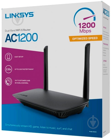 Wi-Fi-роутер Linksys E5400 Dual Band AC1200 (WiFi 5) - фото 6