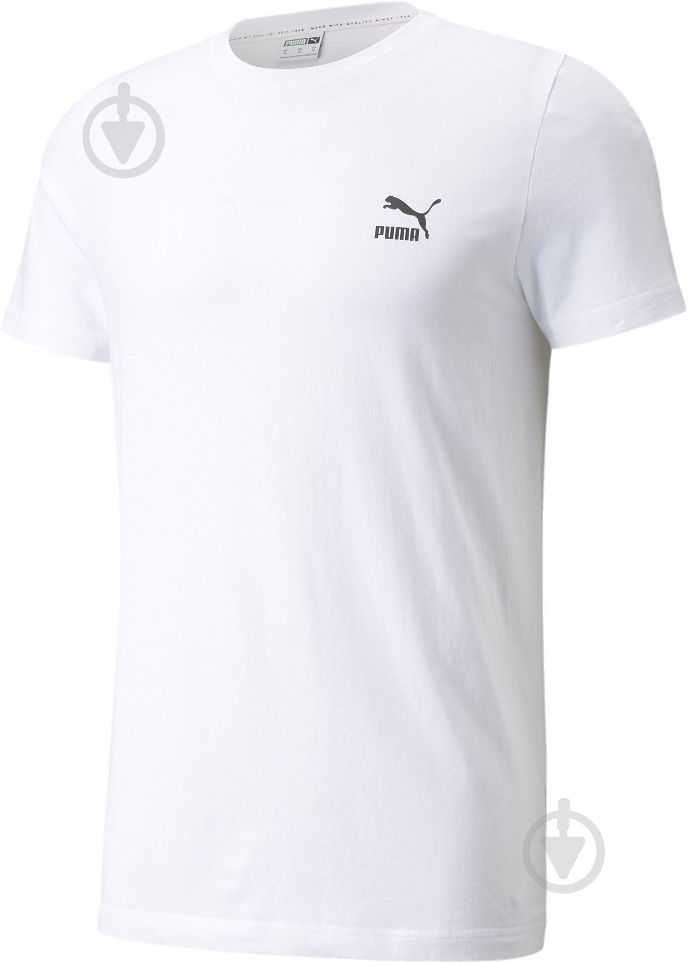 Футболка Puma Classics Slim Tee 53150502 р.S белый - фото 4