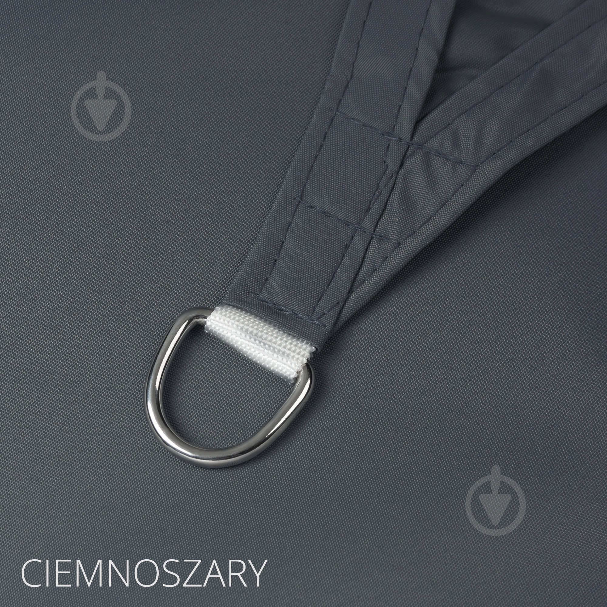 Тент-парус POLI трикутник 5x5x7 м сірий - фото 2