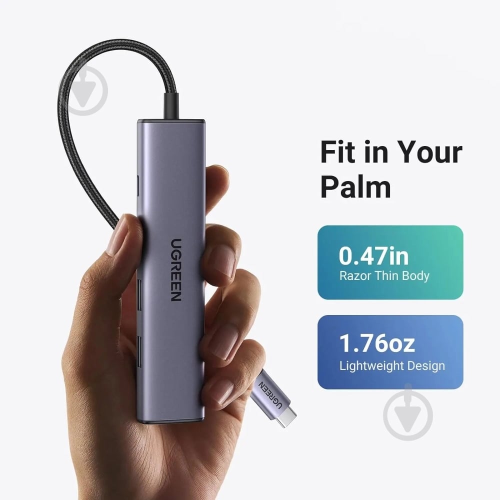 Док-станция UGREEN CM478 dark grey (15495) - фото 8