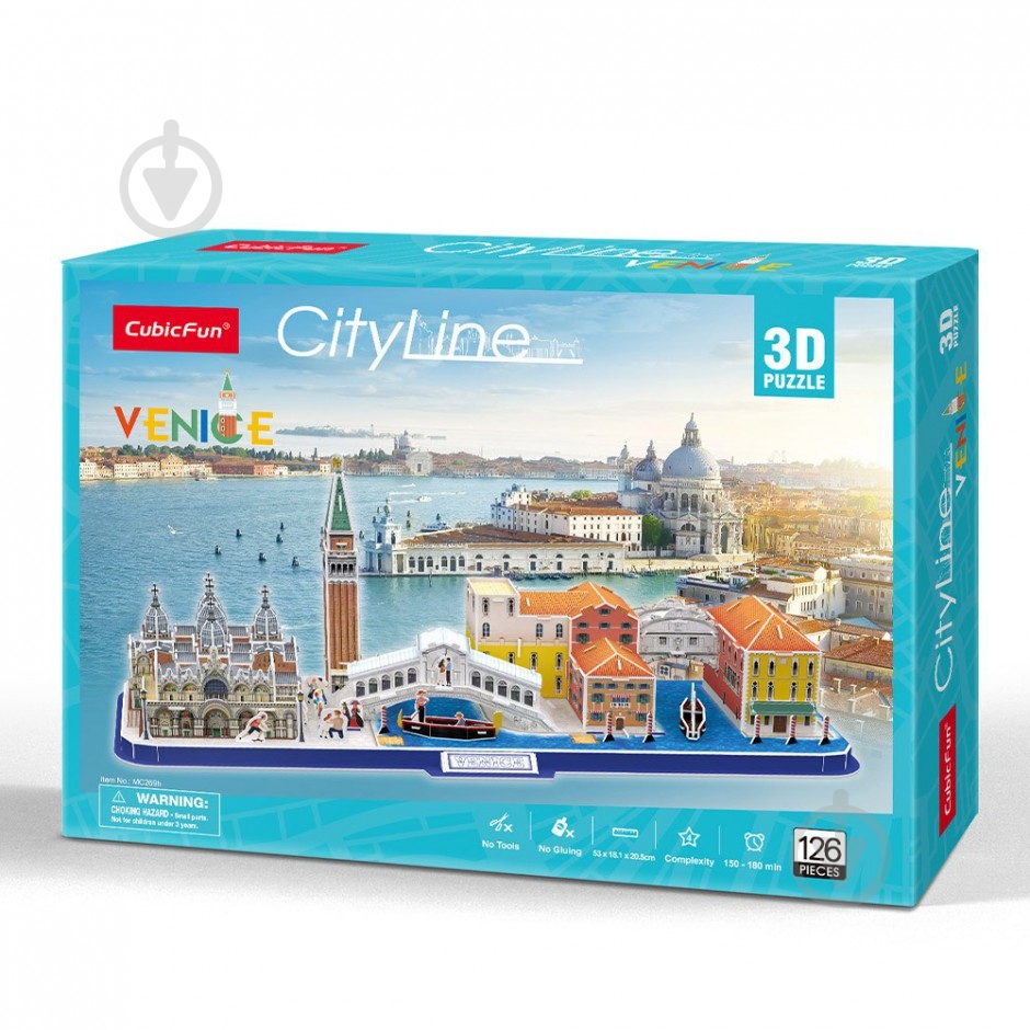 ᐉ 3D-пазл CubicFun City Line Венеція MC269h • Краща ціна в Києві