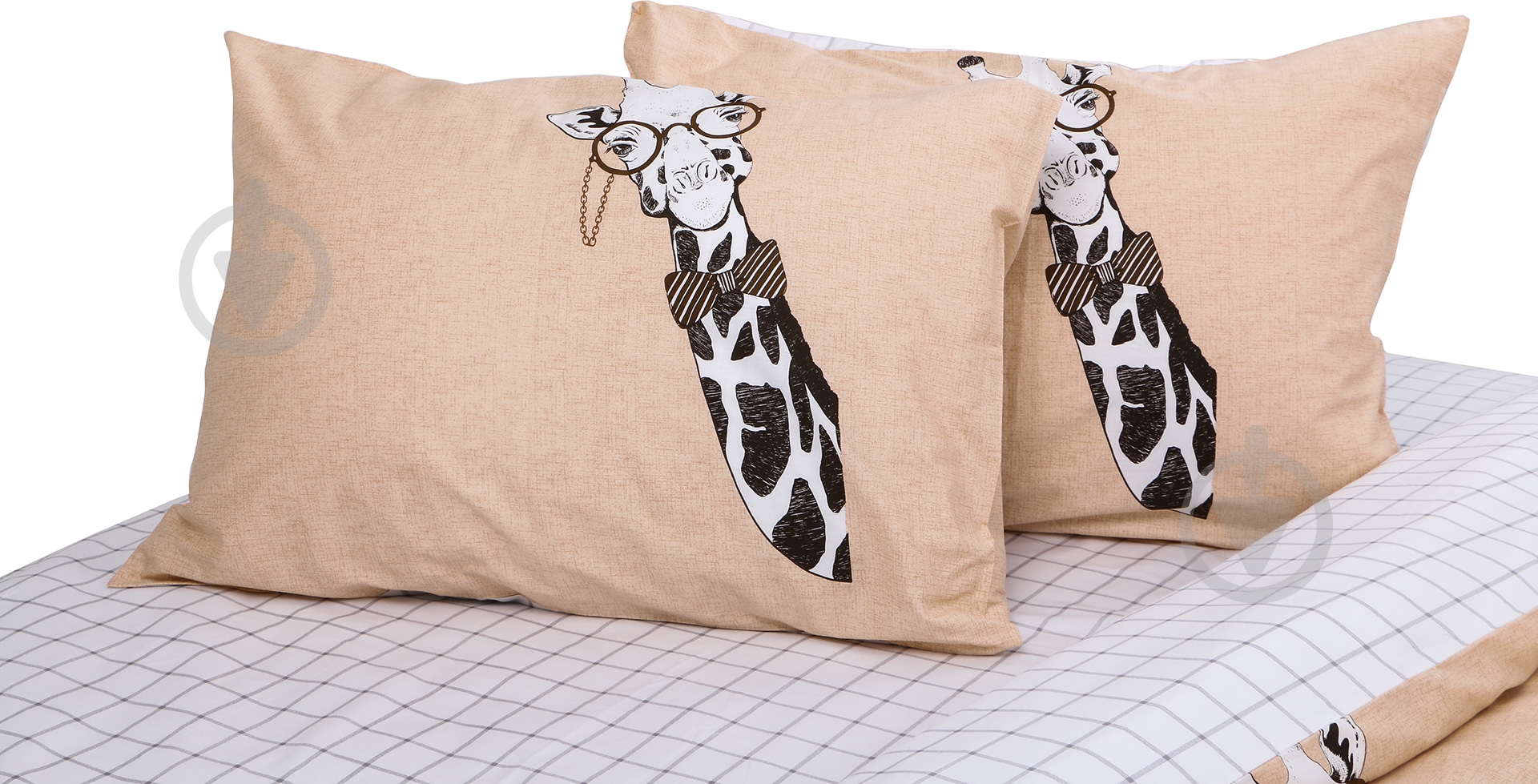 Комплект постільної білизни Giraffe 1,5 пісочний - фото 3