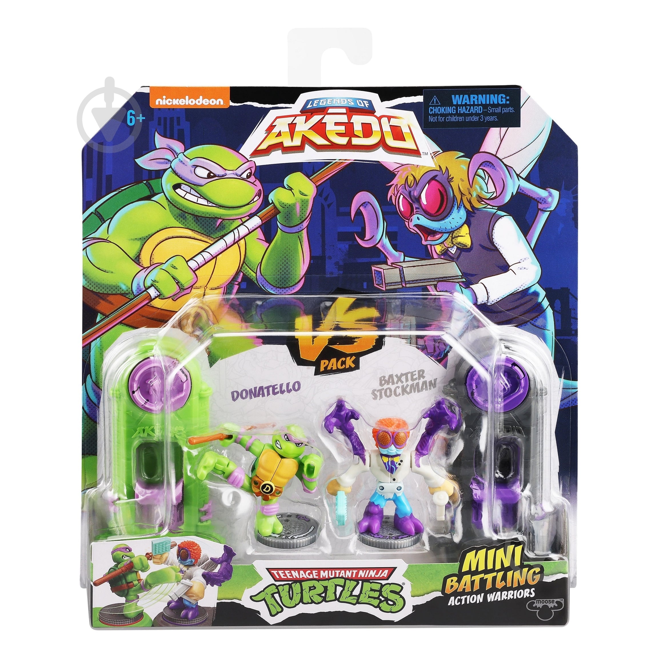 ᐉ Игровой набор для поединка Akedo Донателло и Бакстер TMNT