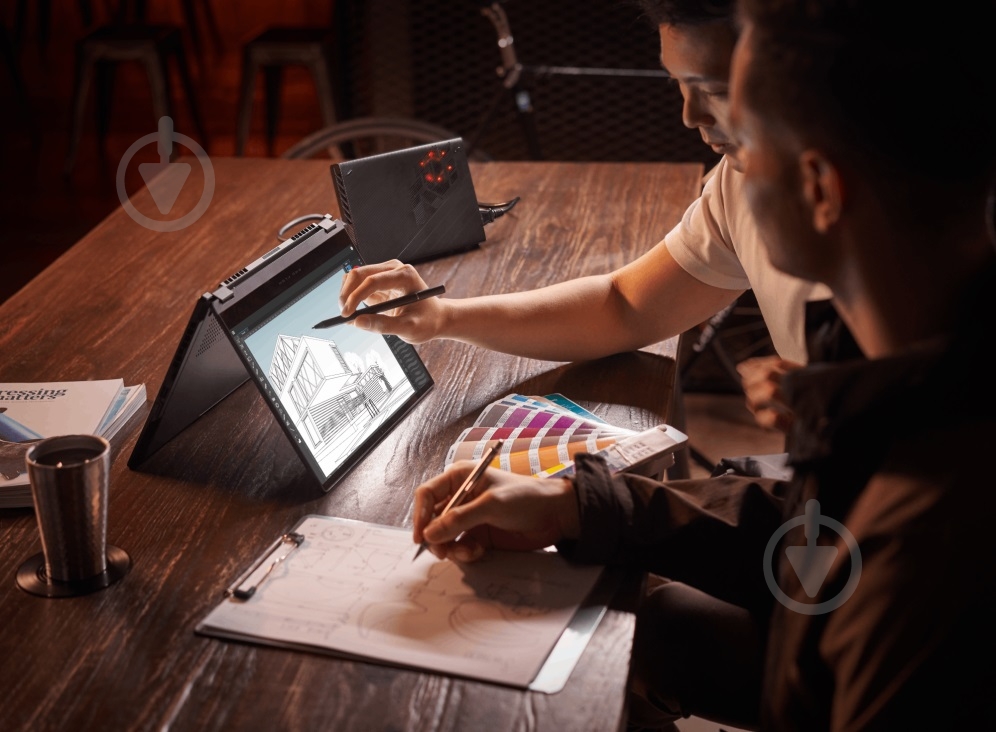 Ноутбук Asus ROG Flow X13 GV302XV-MU019 13,4" (90NR0DT1-M001E0) Off Black - фото 10