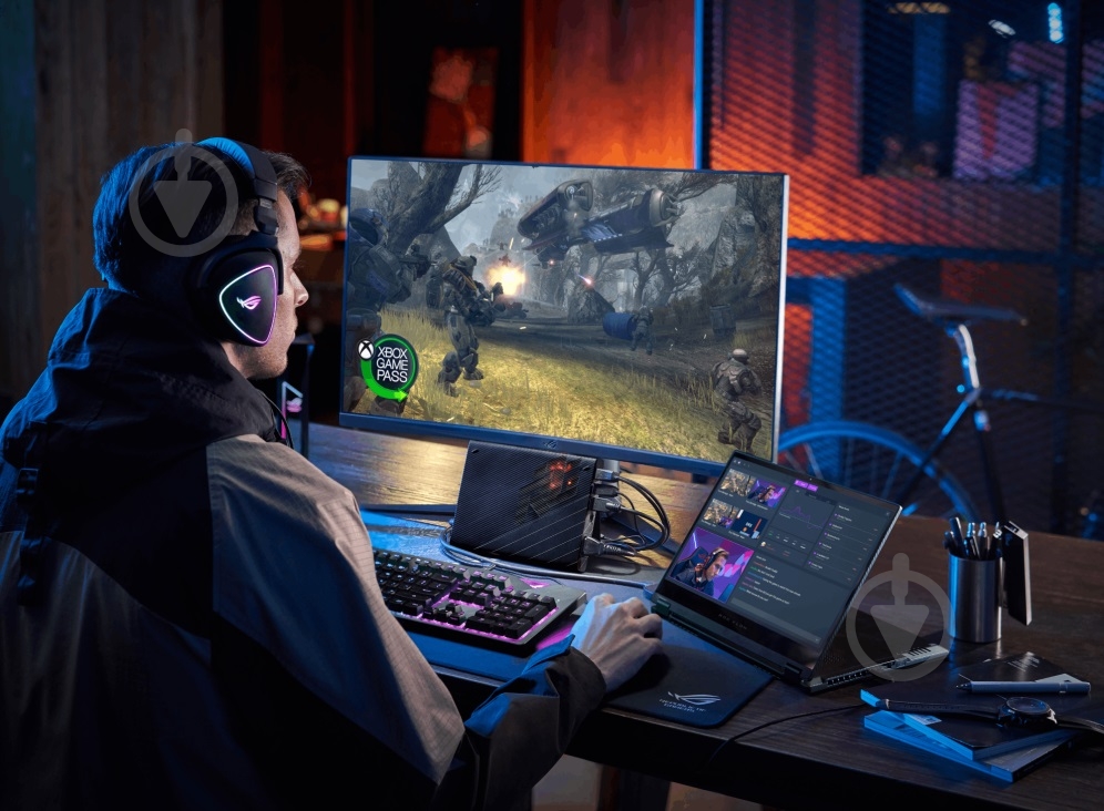 Ноутбук Asus ROG Flow X13 GV302XV-MU019 13,4" (90NR0DT1-M001E0) Off Black - фото 9