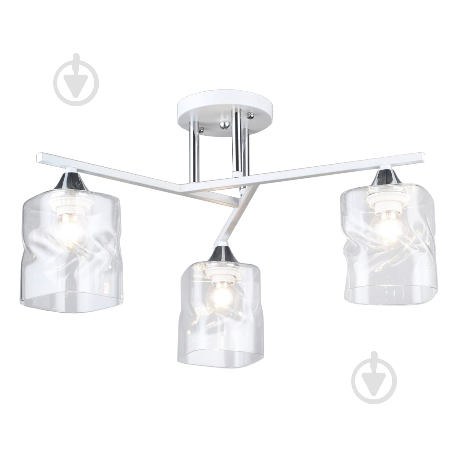 Люстра стельова Victoria Lighting 3x60 Вт E27 білий Lisbon/PL3 white - фото 1