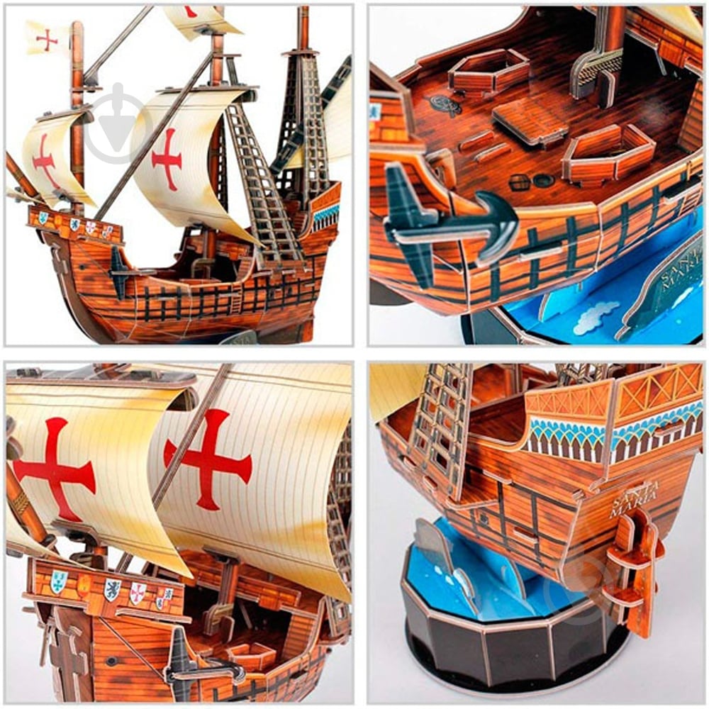 3D-пазл CubicFun Санта Мария T4031h - фото 4 3D-пазл CubicFun Санта Мария T4031h - фото 4