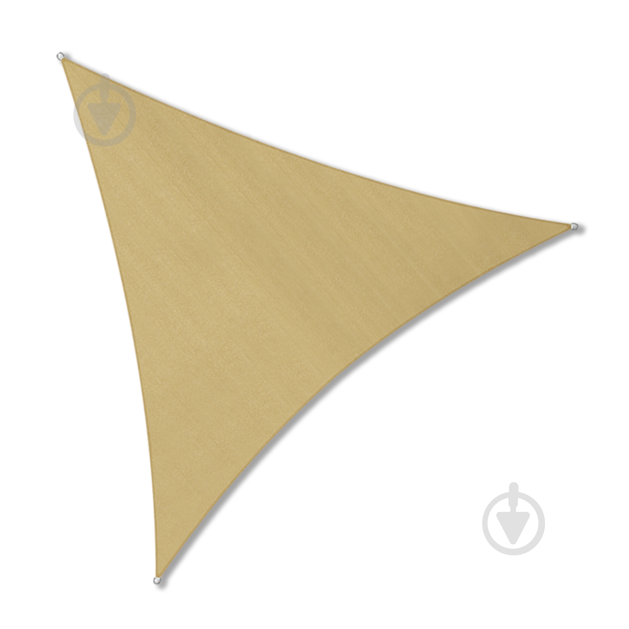 Тент-парус HDPE треугольник 4,2x4,2x6 м бежевый - фото 1
