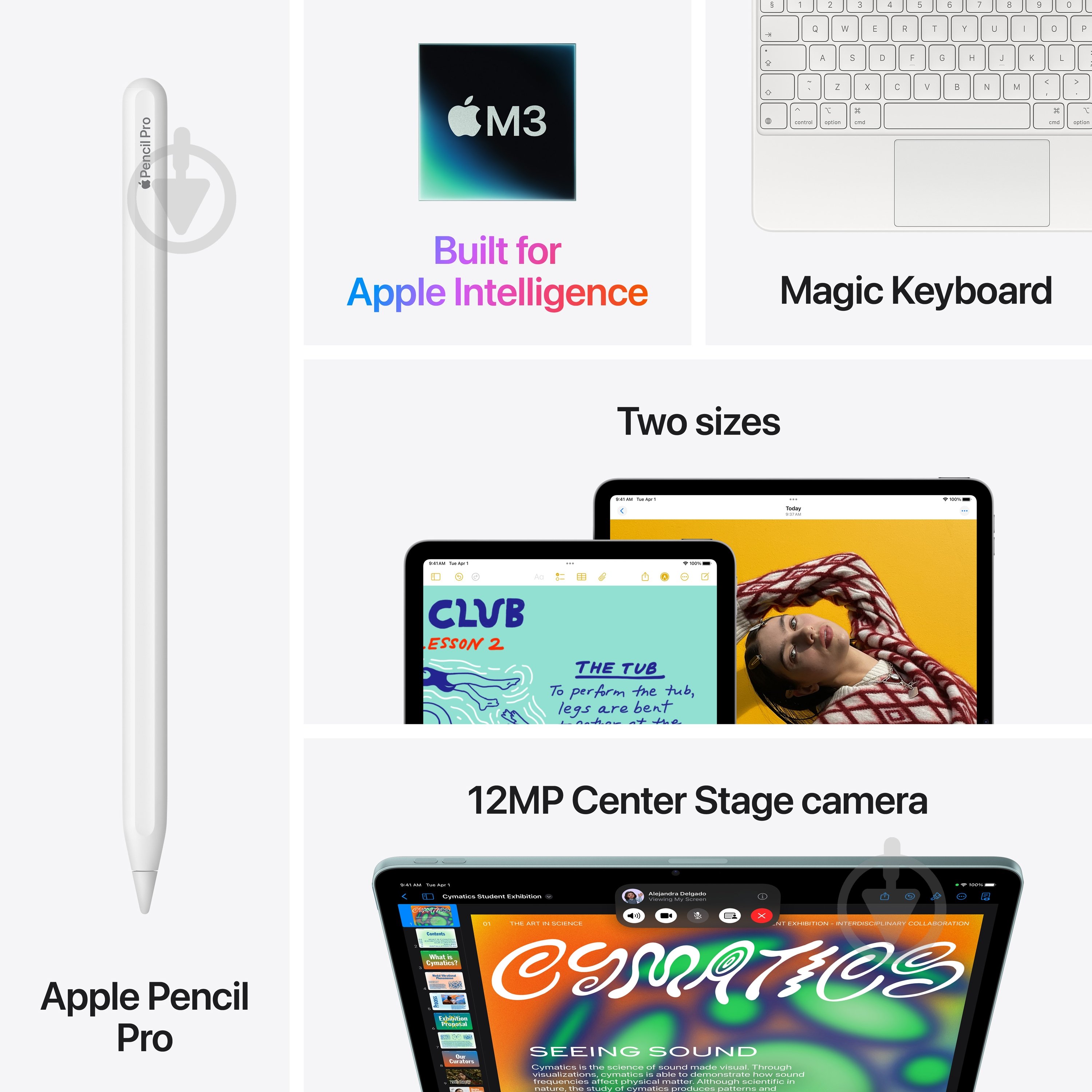 Планшет Apple iPad Air 2025 13" 8/128GB Wi-Fi space grey (MCNH4TY/A) - фото 9