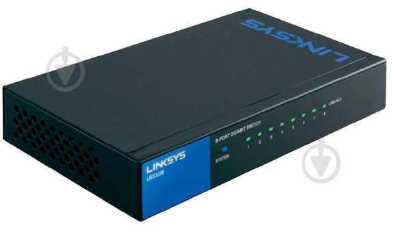 Комутатор Linksys LGS108 - фото 2 Комутатор Linksys LGS108 - фото 2