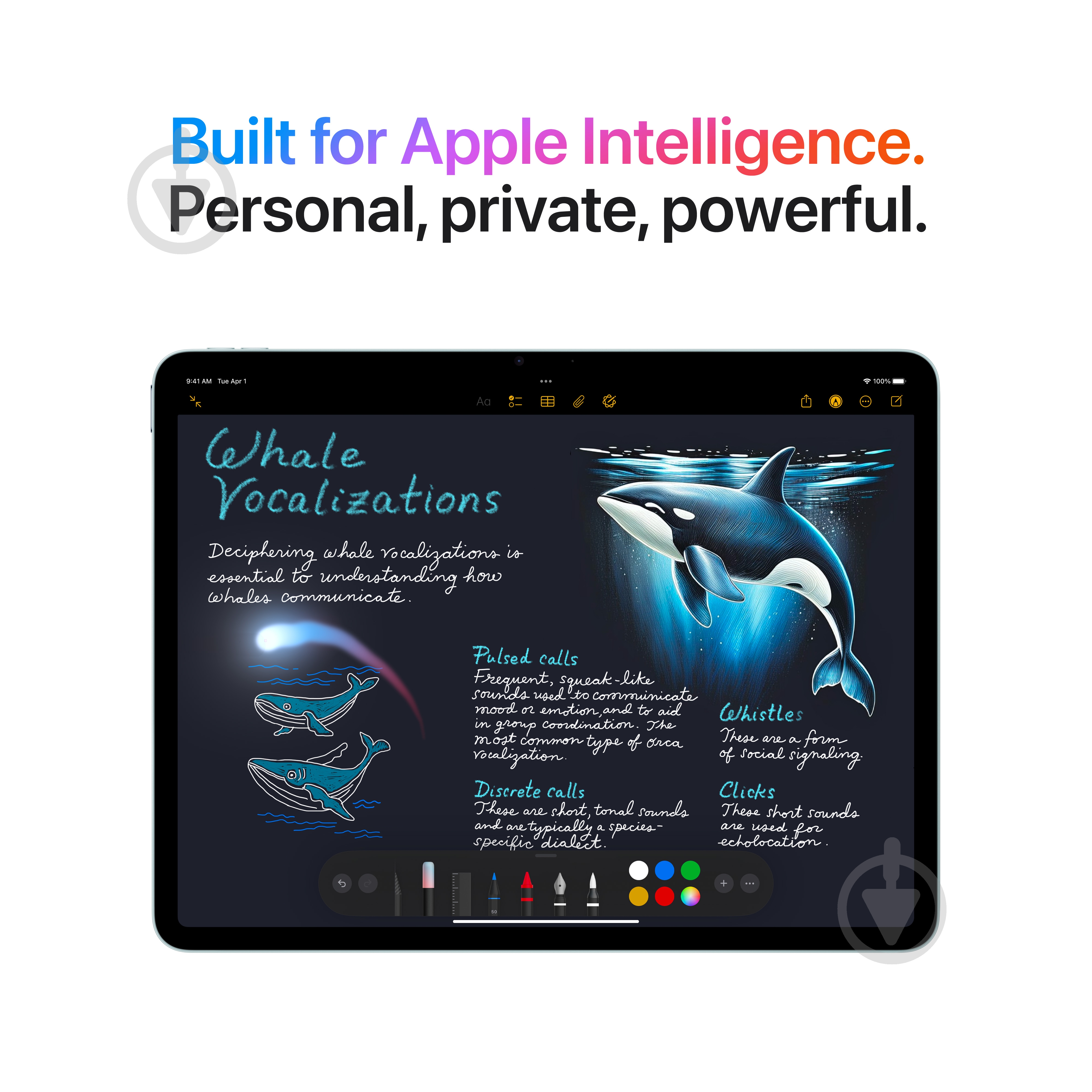 Планшет Apple iPad Air 2025 13" 8/128GB Wi-Fi starlight (MCNK4TY/A) - фото 5
