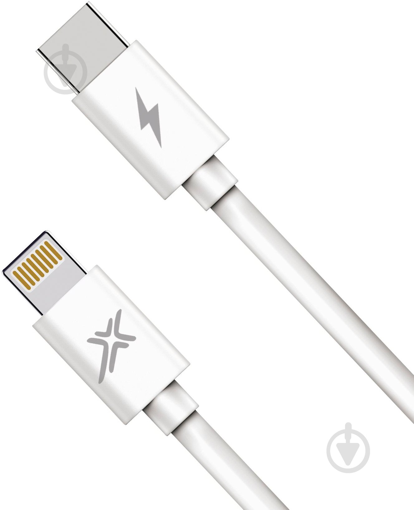 Кабель Grand-X TypeC-Lightning для швикої зарядки iPhone 20W 1 м white (CL-07) - фото 1