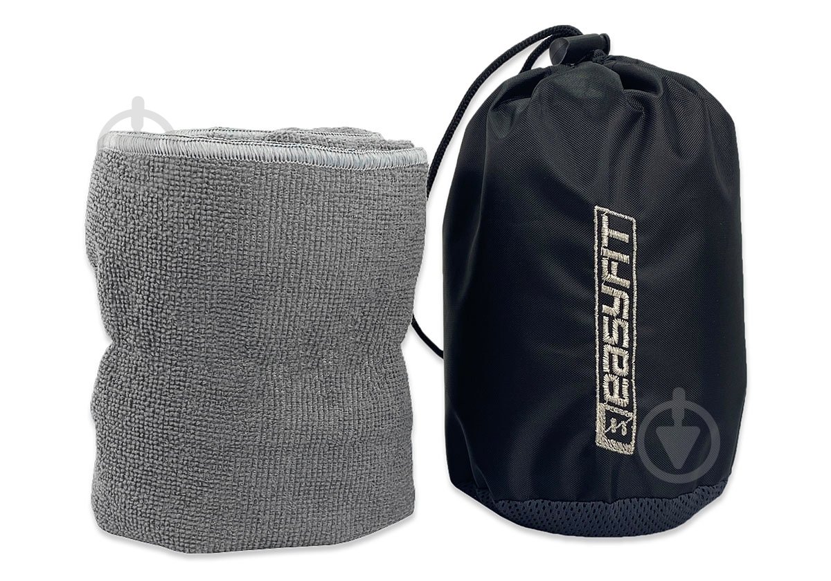 Полотенце из микрофибры 140х60 см SilverWing в сумочке 60x140 см серый EasyFit - фото 2 Полотенце из микрофибры 140х60 см SilverWing в сумочке 60x140 см серый EasyFit - фото 2