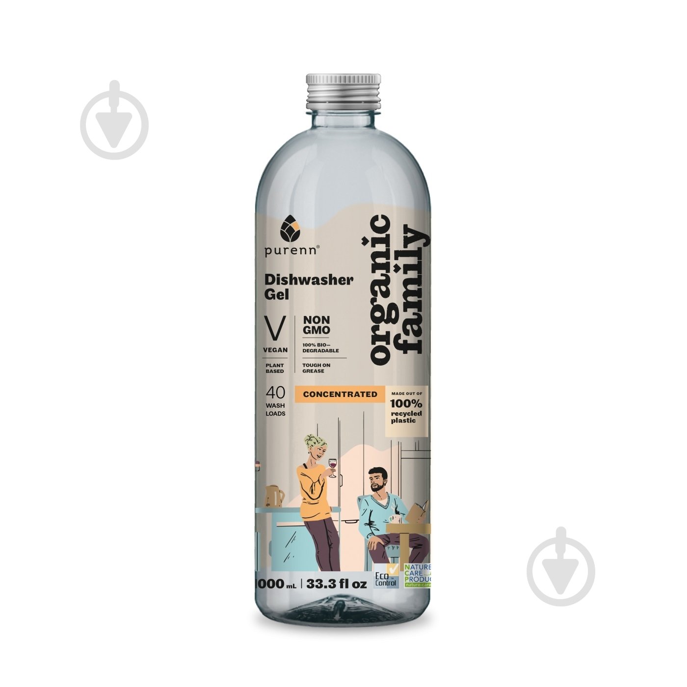 Средство для посудомоечных машин ORGANIC FAMILY с можжевельником и сосной 1 л - фото 1