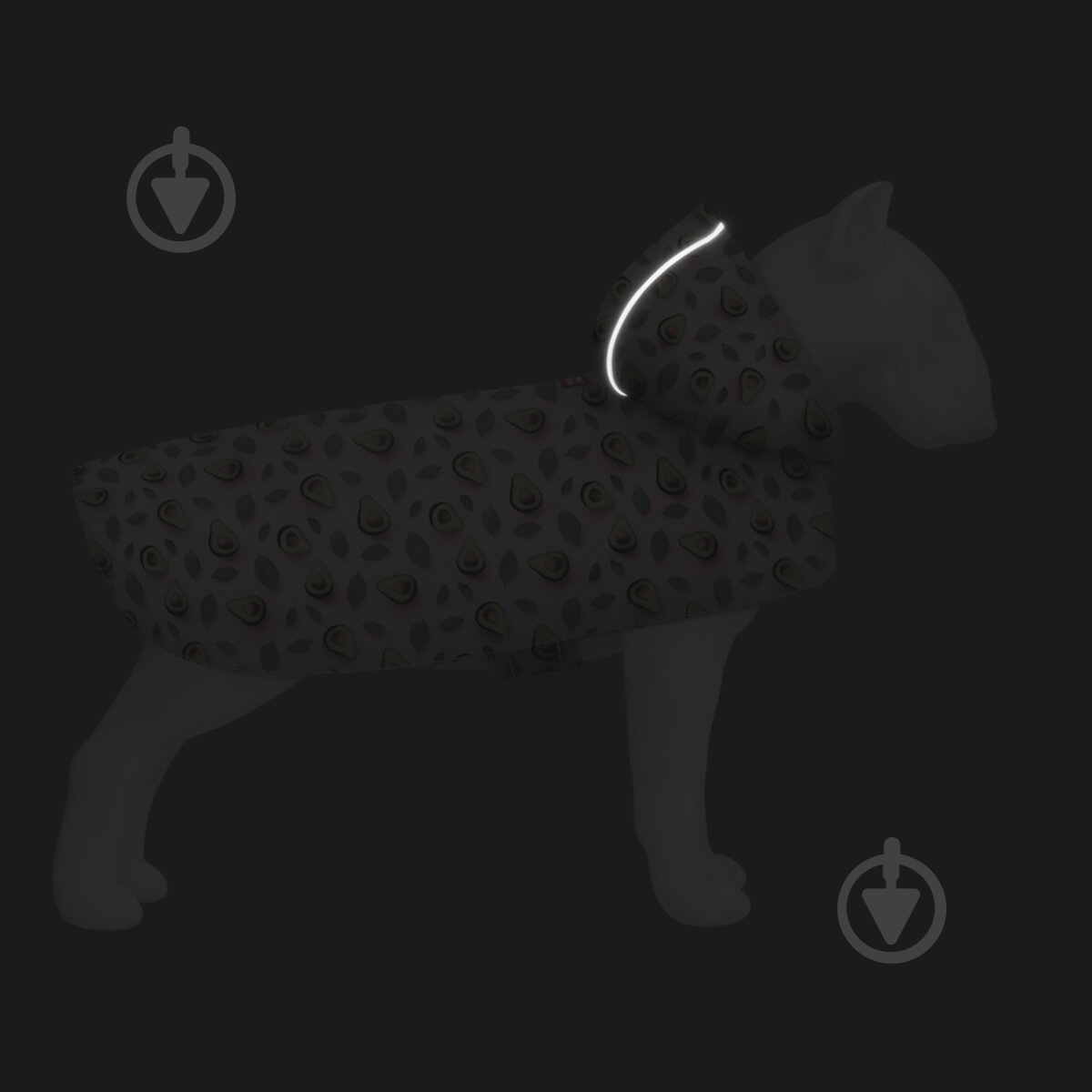 Дождевик Waudog рисунок "Авокадо на розовом" XXS А 23-26 см B 30-36 см С 15-20 см - фото 5 Дождевик Waudog рисунок "Авокадо на розовом" XXS А 23-26 см B 30-36 см С 15-20 см - фото 5