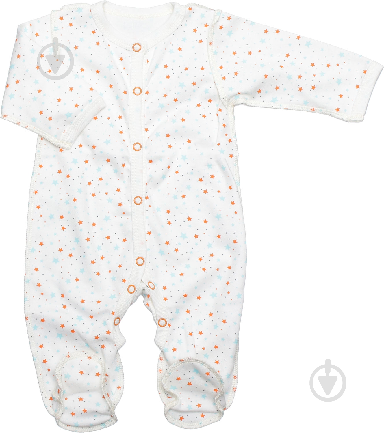 Комбинезон унисекс Маленькие люди 1011-110 (iнт) р.50 белый с рисунком - фото 1