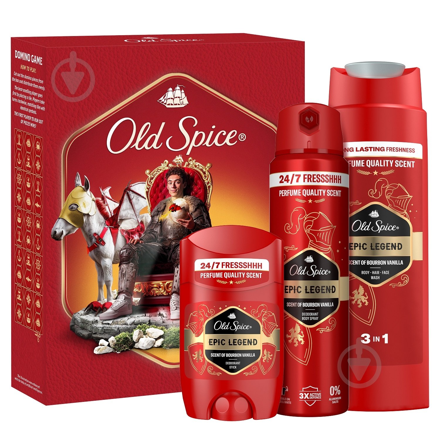 Набір подарунковий Old Spice "Knight" Epic Legend - фото 1 Набір подарунковий Old Spice "Knight" Epic Legend - фото 1