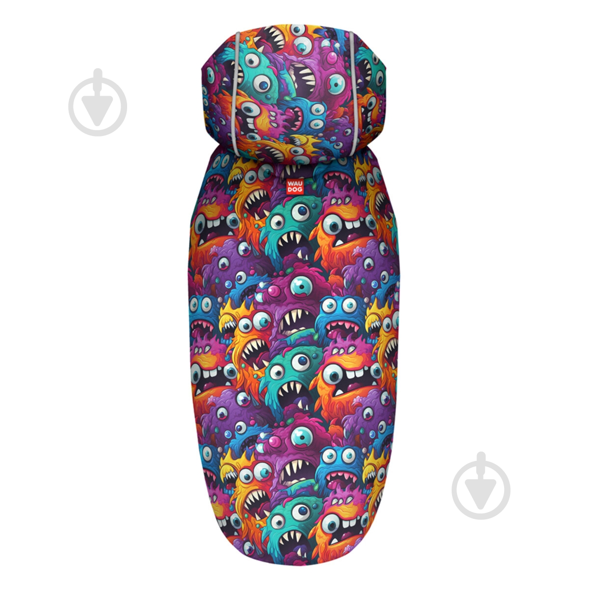 Дощовик Waudog малюнок "Зубасті монстри" XS А 26-29 см B 32-41 см С 21-26 см - фото 3