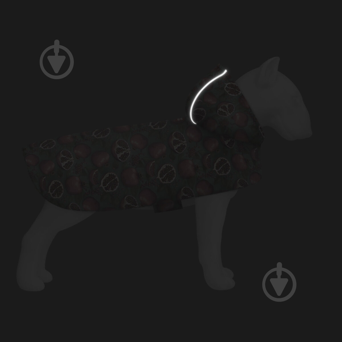 Дощовик Waudog малюнок "Гранати" XS А 26-29 см B 32-41 см С 21-26 см - фото 5