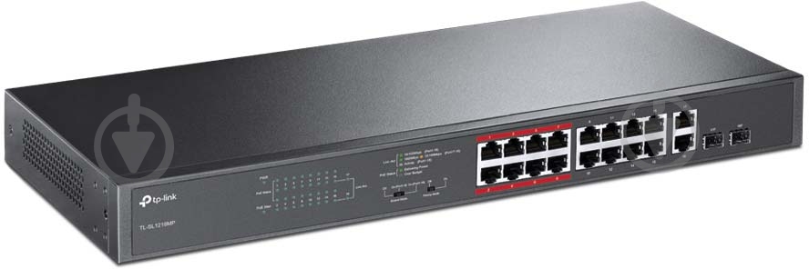 Комутатор TP-Link TL-SL1218MP - фото 2