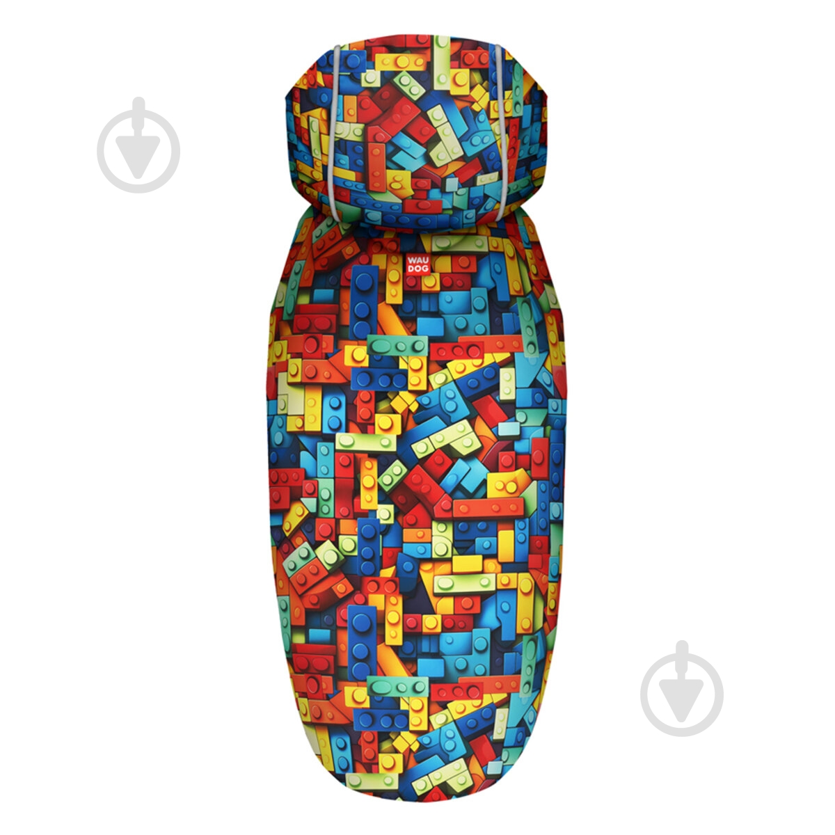 Дощовик Waudog малюнок "Блоки" XS А 26-29 см B 32-41 см С 21-26 см - фото 3 Дощовик Waudog малюнок "Блоки" XS А 26-29 см B 32-41 см С 21-26 см - фото 3