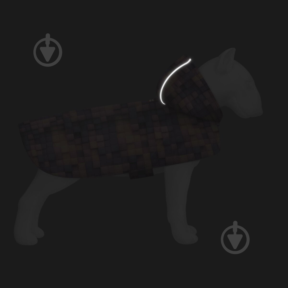 Дождевик Waudog рисунок "Кубы 3Д" XS А 26-29 см B 32-41 см С 21-26 см - фото 5