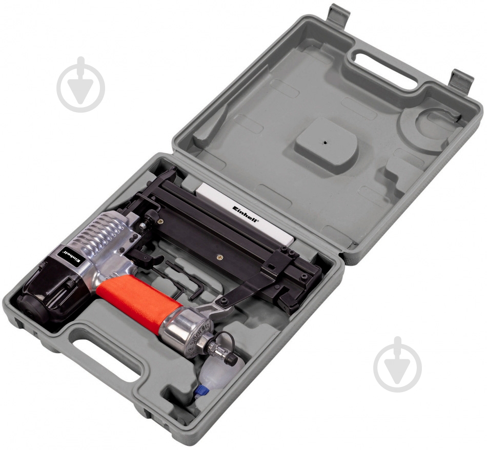 Пневмостеплер Einhell DTA 25/2, 8.3 бар, 0.66 л/постріл, 500 скоб, 1000 цвяхів, кейс 4137755 - фото 2
