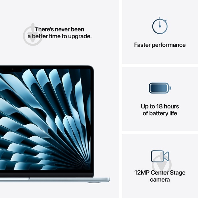 Ноутбук Apple MacBook Air M4 2025 13,6" (MC6T4UA/A) sky blue - фото 10