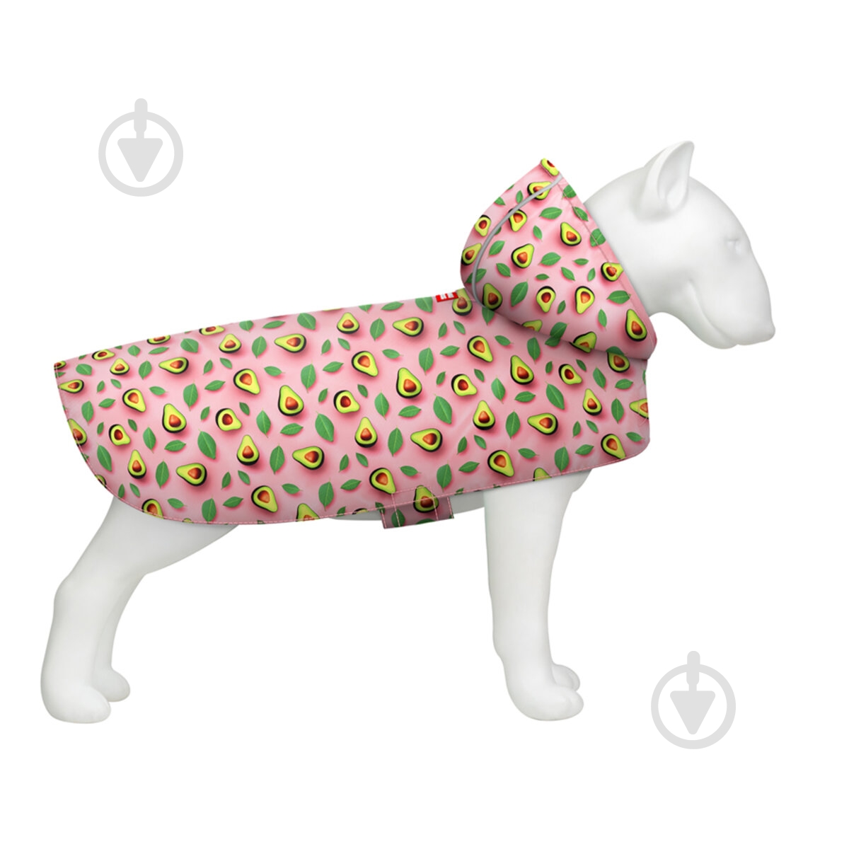 Дождевик Waudog рисунок "Авокадо на розовом" S А 32-35 см B 41-52 см С 26-33 см - фото 1 Дождевик Waudog рисунок "Авокадо на розовом" S А 32-35 см B 41-52 см С 26-33 см - фото 1