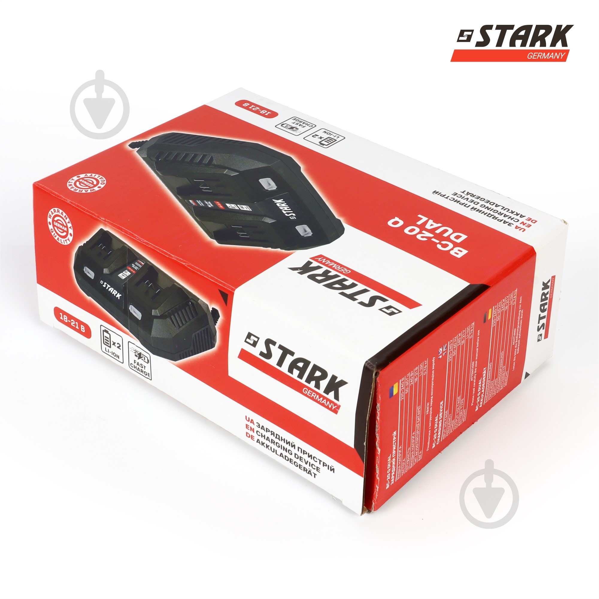 Зарядное устройство Stark 18,0/21,0V BC-20Q Dual 210018030.002 - фото 6 Зарядное устройство Stark 18,0/21,0V BC-20Q Dual 210018030.002 - фото 6