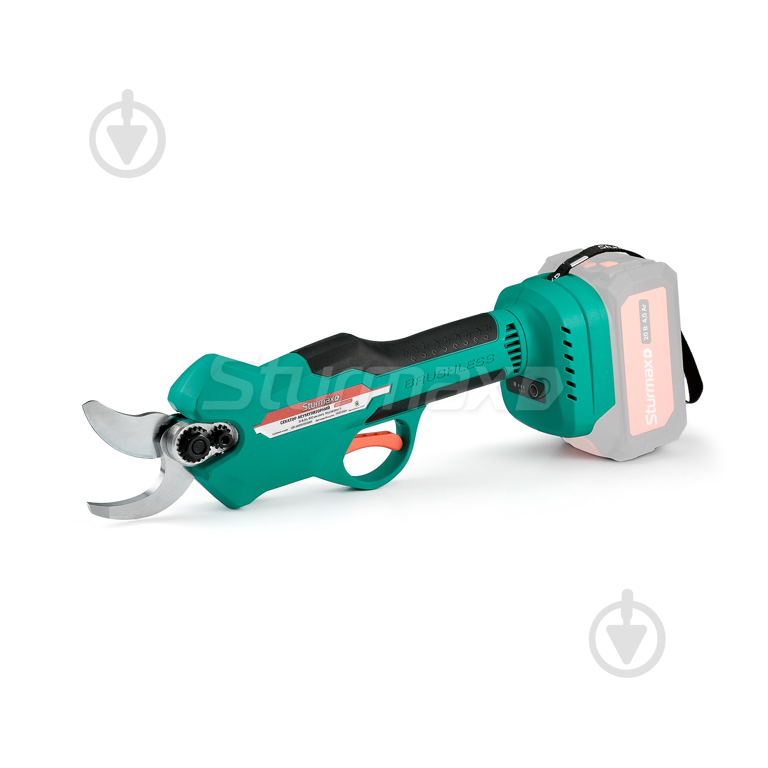 Секатор аккумуляторный Sturmax 20В (SCM2001CR) - фото 1 Секатор аккумуляторный Sturmax 20В (SCM2001CR) - фото 1