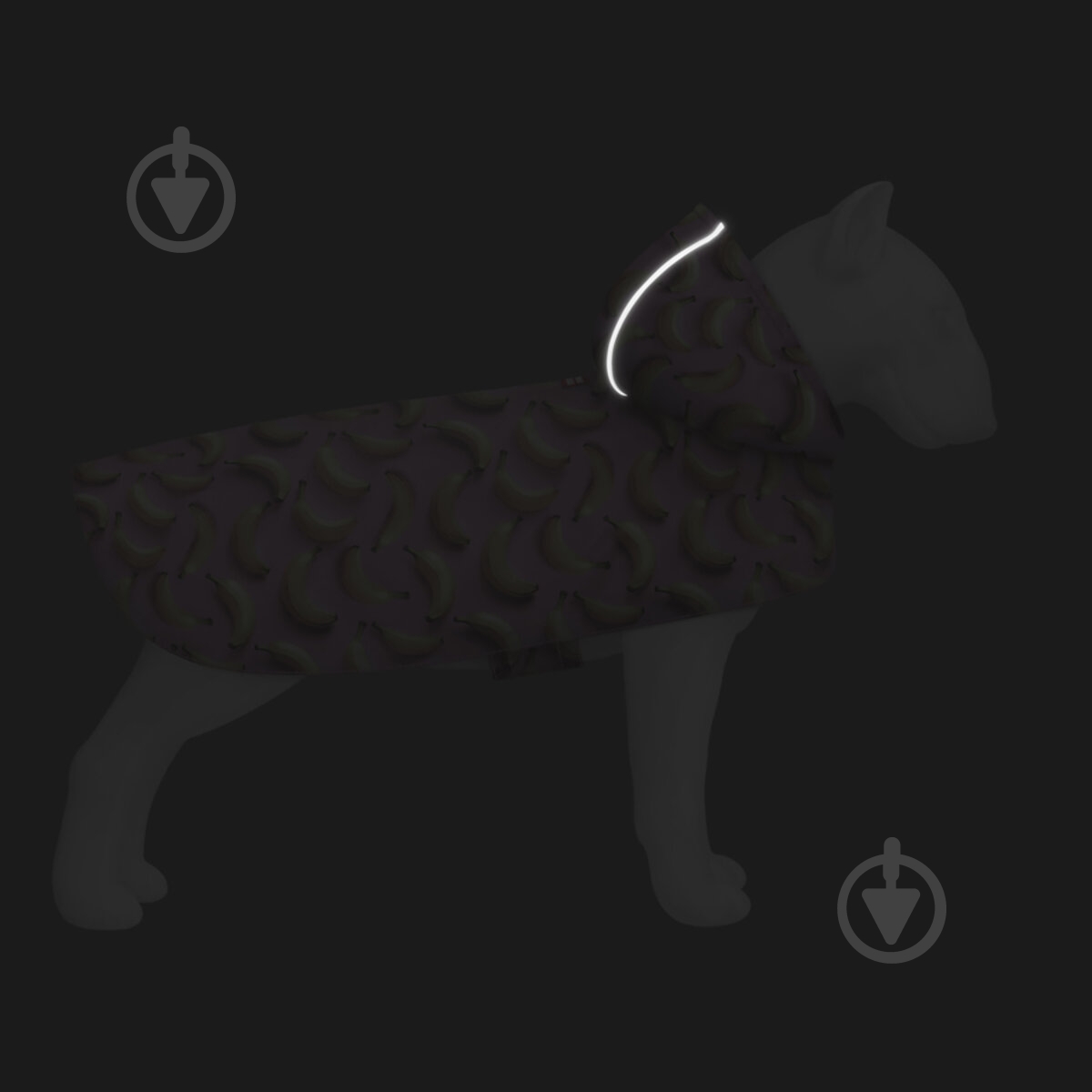 Дощовик Waudog малюнок "Банани на рожевому" S А 32-35 см B 41-52 см С 26-33 см - фото 5 Дощовик Waudog малюнок "Банани на рожевому" S А 32-35 см B 41-52 см С 26-33 см - фото 5