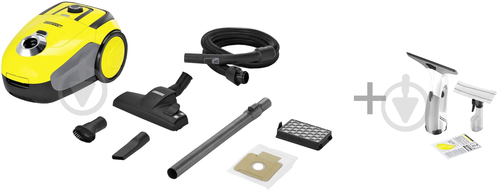 Пылесос Karcher VC 2 + стеклоочиститель WV CLASSIC (9.610-935.0) - фото 1