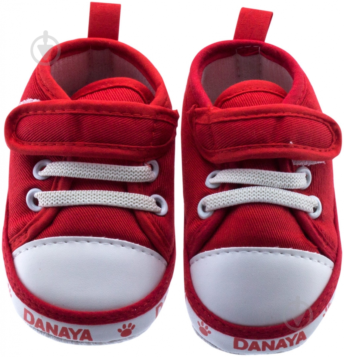 Пинетки детские Danaya K09-B0004 р.18 красный с белым - фото 1