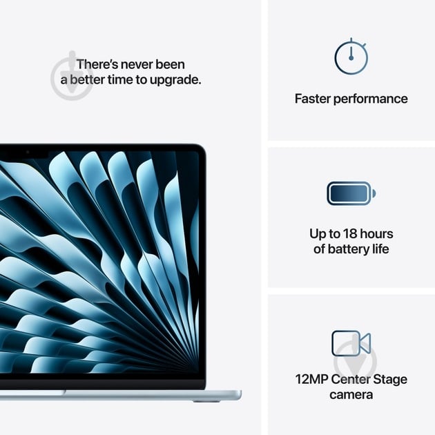 Ноутбук Apple MacBook Air M4 2025 13,6" (MC6U4UA/A) sky blue - фото 9