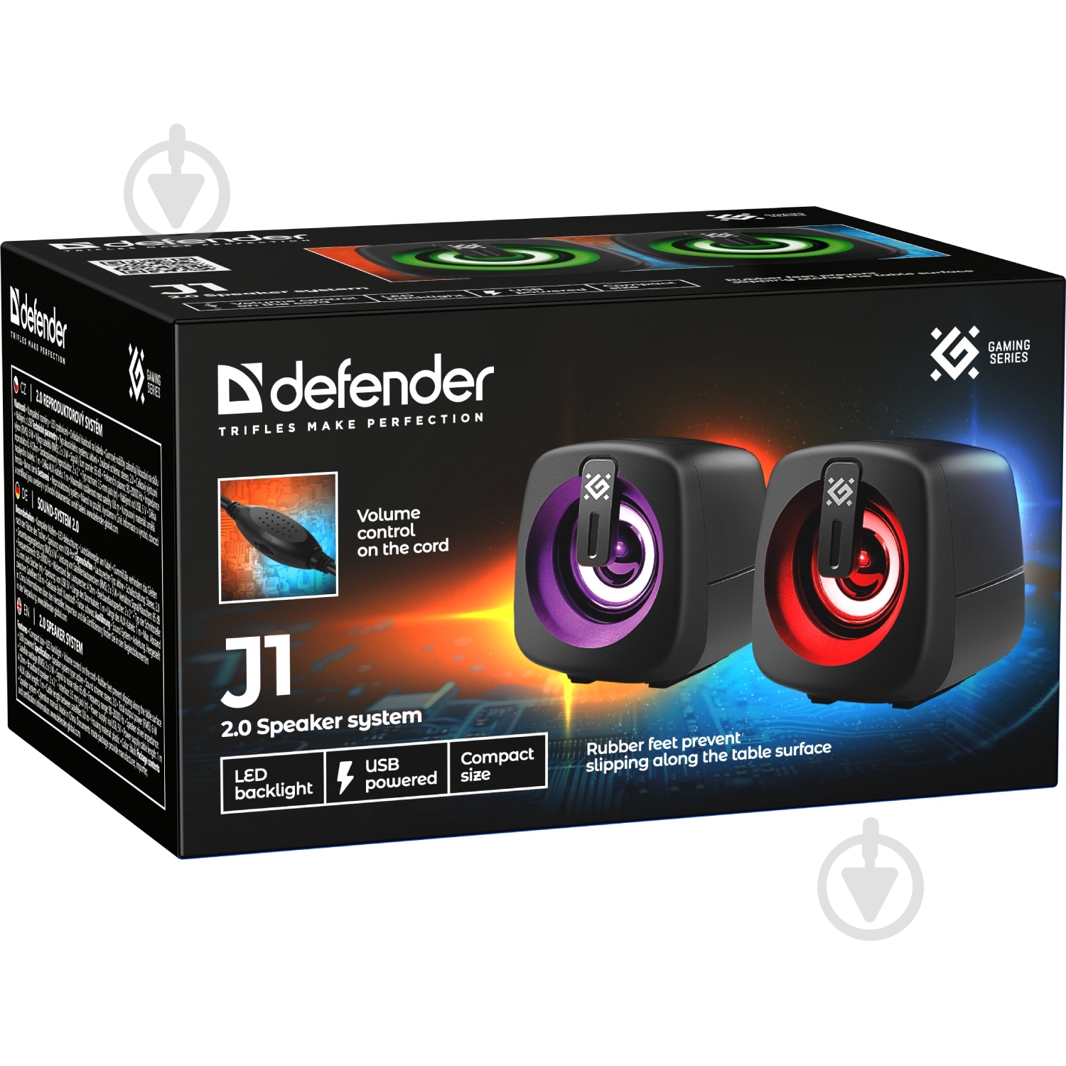 Колонки Defender J1 2.0 black (65961) - фото 8 Колонки Defender J1 2.0 black (65961) - фото 8