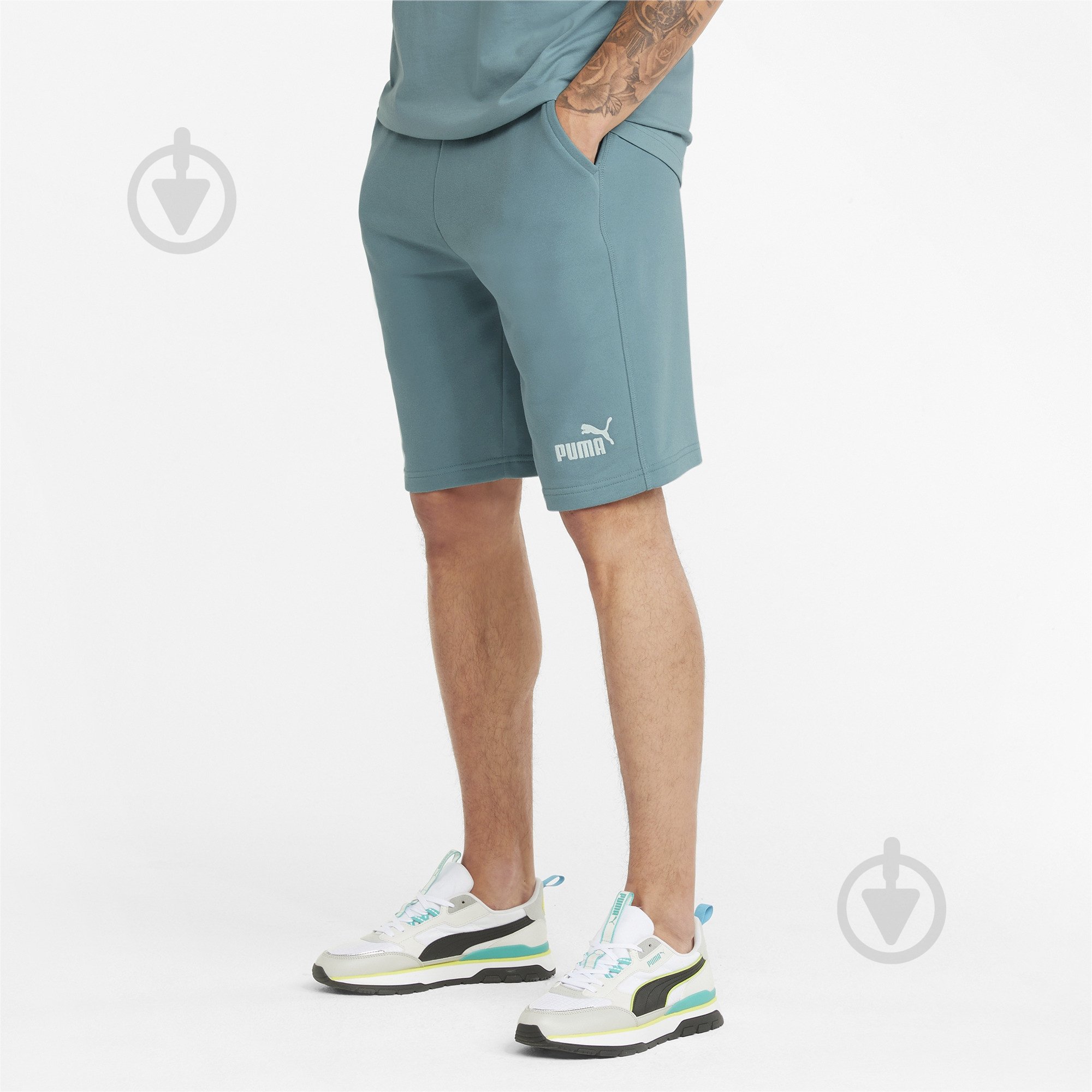 Шорты Puma ESS+ Relaxed Shorts 84741650 р. M зеленый - фото 1