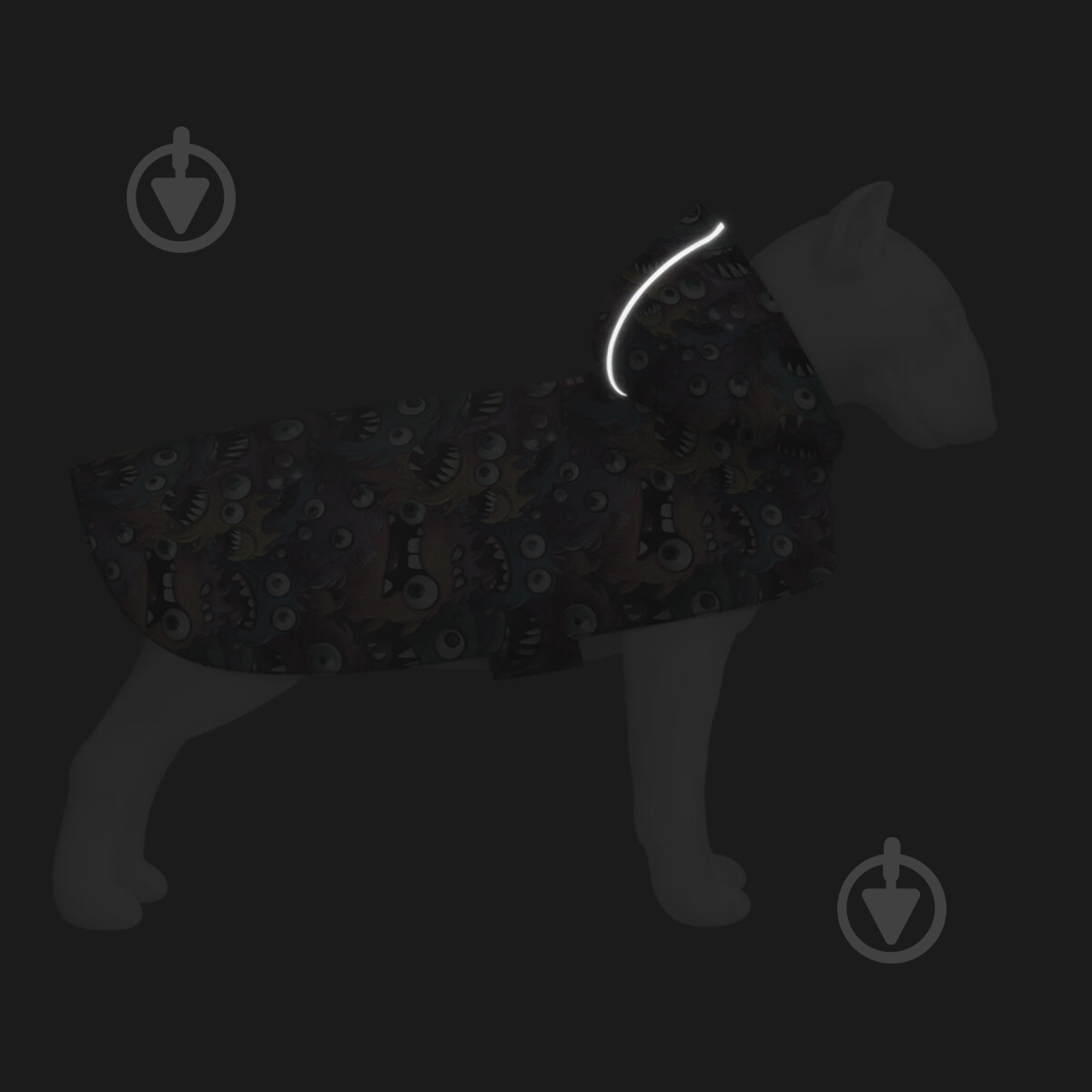 Дощовик Waudog малюнок "Зубасті монстри" M А 40-43 см B 52-62 см С 33-42 см - фото 5 Дощовик Waudog малюнок "Зубасті монстри" M А 40-43 см B 52-62 см С 33-42 см - фото 5