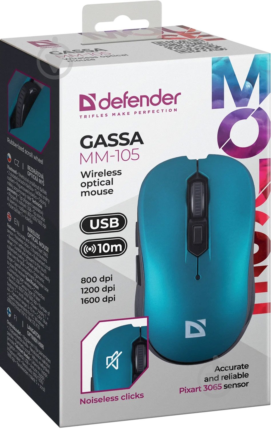 Мышь Defender Gassa MM-105 blue (52102) - фото 6