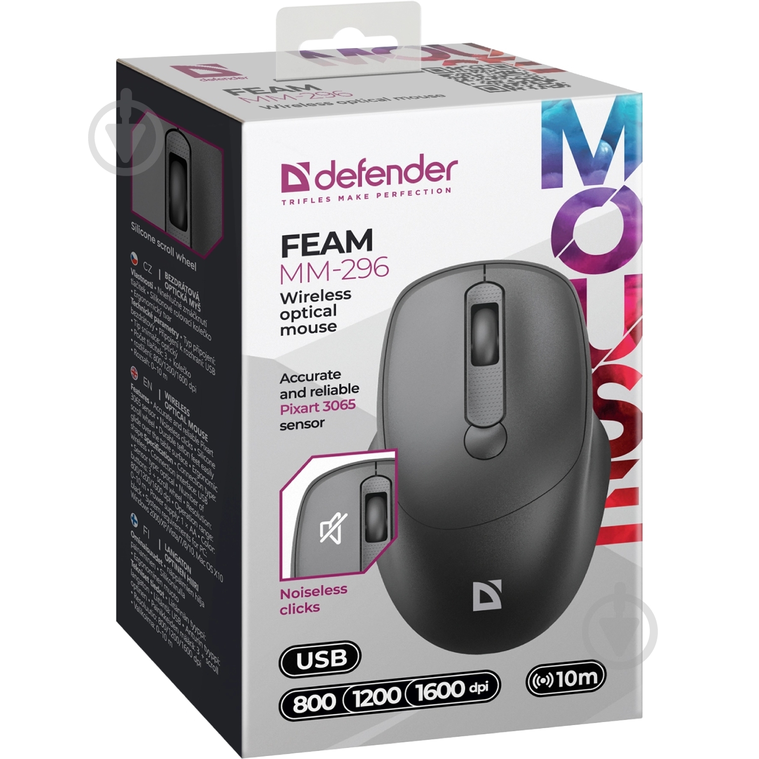 Мышь Defender Feam MM-296 black (52296) - фото 4