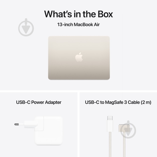 Ноутбук Apple MacBook Air M4 2025 13,6" (MW0Y3UA/A) starlight - фото 10