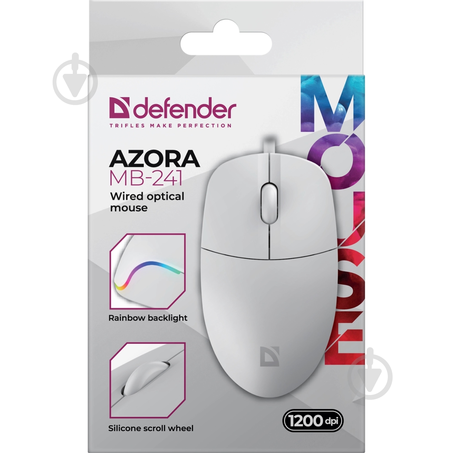 Мышь Defender Azora MB-241 white (52242) - фото 4
