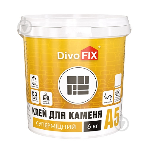 Клей для декоративного каменю DivoFIX Акрилін-5 6 кг - фото 1