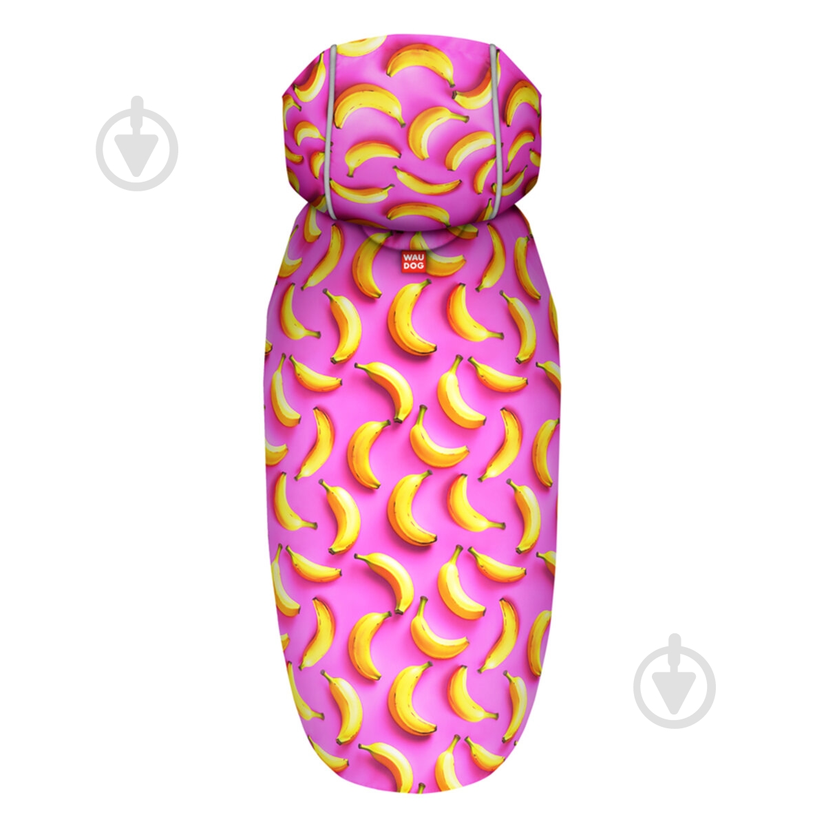 Дощовик Waudog малюнок "Банани на рожевому"L А 48-52 см B 60-70 см С 42-52 см - фото 3 Дощовик Waudog малюнок "Банани на рожевому"L А 48-52 см B 60-70 см С 42-52 см - фото 3